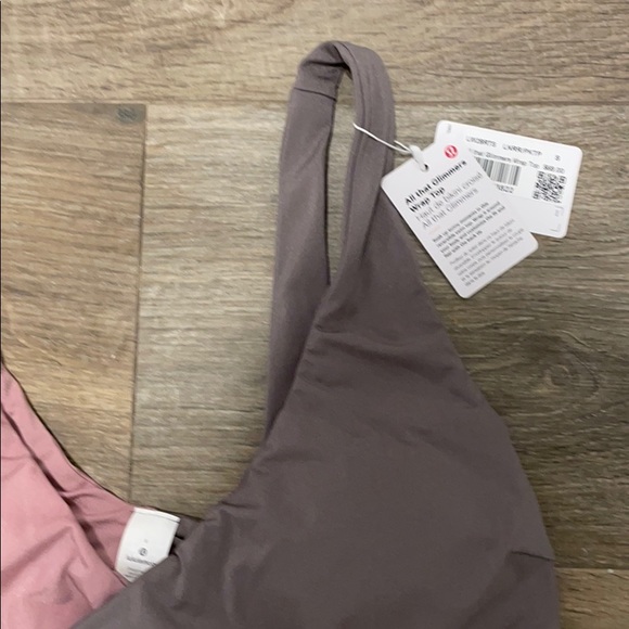 Lululemon All that Glimmers Wrap Top - grey & pink - Picture 7 of 9